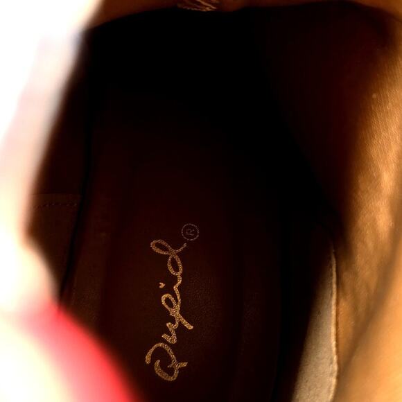 Qupid 6 Red Faux Alligator Women's Ankle Boots 4 Inch High Heel Shoe Girl's - Picture 7 of 9